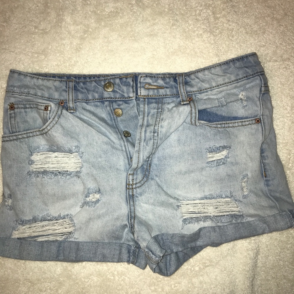 Denim shorts